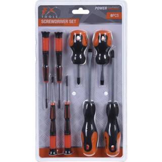 👉 Schroevendraaier set plat en kruiskop 8-delig