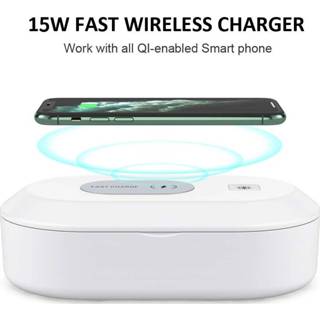 👉 Smartphone wit CASEME Universele UV BOX Cleaner + Draadloze lader - 8720007837578