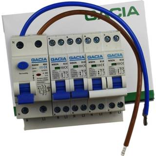 👉 Aardlekschakelaar GACIA combiset 30mA kookgroep 2 installatieautomaten16A inclusief aansluitdraden 8718995015351