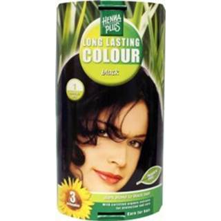 👉 Zwart Henna Plus Long lasting colour 1 black 8710267491535