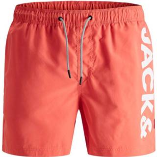 👉 Jack & Jones! Jongens Zwemshort - Maat 176 - Koraal - Polyester