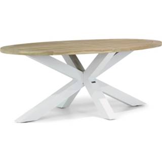 👉 Terrastafel teak antracite Dining Tafels old greywash Lifestyle Bradford tuintafel 200 cm x 110