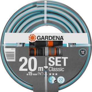 👉 Tuinslang Gardena Classic 20 meter (Ø 15 mm) met koppelingen 4078500002301