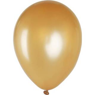 👉 Ballon goud active Ballonnen 12 inch per 8 METALLIC 8713647901686