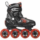 👉 Zwart rood aluminium junior skateboards Roces inlineskates moody tif zwart/rood 30-35 8020187904153