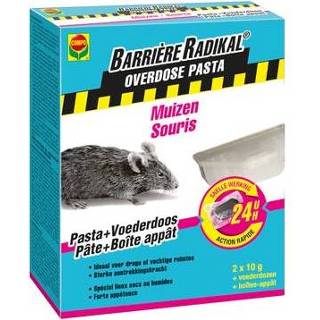 👉 Male Compo lokaas Barrière Radikal Overdose pasta muizen 20g in voederdozen 5411196031139