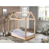 👉 Kinderbedden peuters bruin Vipack peuterbed Cabane (70x140 cm) 5420070229005
