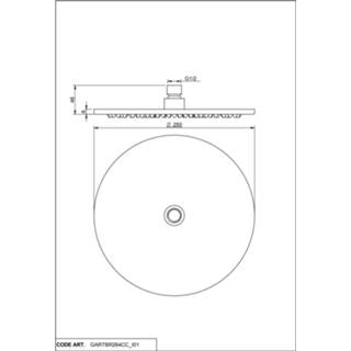 👉 Hoofddouche Vtwonen Baden Solid rond 25 cm charcoal 8717493116409