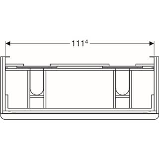 👉 Wastafelonderkast Geberit Smyle 2 laden 118,4x62cm lava 4025416433491