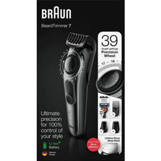 👉 Braun BT7220 BeardTrimmer 7 Trimmer Zilver/Zwart