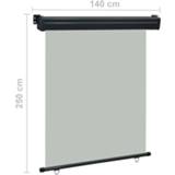 👉 Balkon scherm active grijs Balkonscherm 140x250 cm 8719883766652
