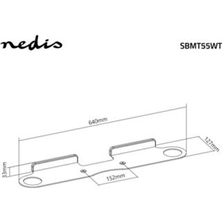 👉 Nedis SBMT55WT Soundbarbeugel Wand Voor Sonos® Beam? Max. 5 Kg