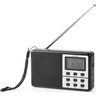 👉 FM-radio active Nedis RDWR1100BK 1,5 W Wereldontvanger Klok &... 5412810320431