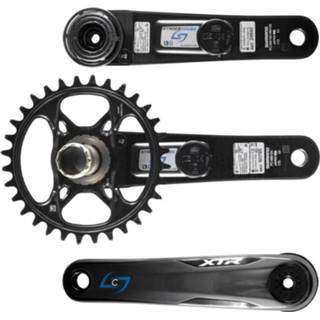 👉 Powermeter zwart Stages Cycling Power Meter G3 XTR M9120 LR - Crankstellen met vermogensmeter bladen