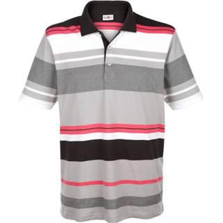 👉 Polo shirt katoen zeer comfortabel gestreept mannen Poloshirt Roger Kent Koraal::Grijs 4055711882694 4055711882731 4055711882700