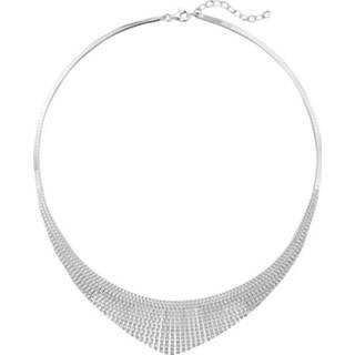 👉 Halsketting zilverkleur zilver vrouwen gediamanteerd Collier Diemer Silber 4055704337552