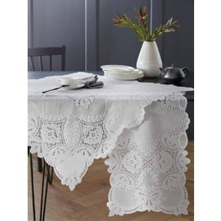 Tafel linnen polyester unisex wit semitransparant gebloemd Tafellinnen Ava Webschatz 4055718077246 4055718077277 4055718077260 4055718077253