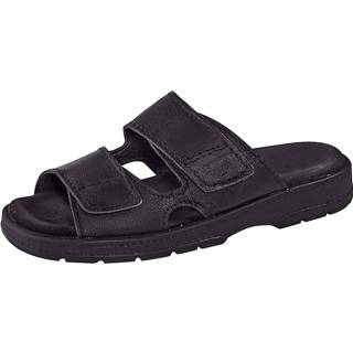 👉 Muil zwart glad leer effen mannen optimale steun Muiltje FONDA 4055706563584 4055706563652