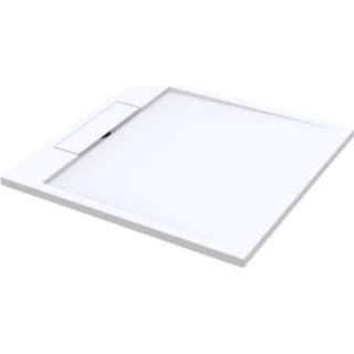 👉 Douchebak wit mat solid surface vierkant Just Best Design 100x100x3.5 8719323062108