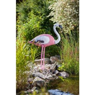 👉 Vijverfiguur polyetheen roze HEISSNER flamingo 4006873422839