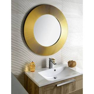 👉 Spiegel goud gouden hout rond sunbeam Sapho ronde 90cm 7439656390303