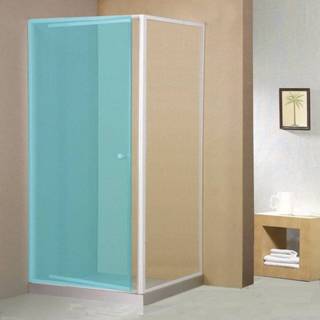 👉 Zijwand wit helder Aqualine 300 voor douchedeur 90x185cm 7439656410421