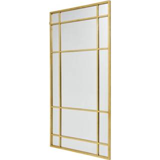 👉 Staande spiegel goud gouden Nordal Denmark met ruiten 204x102cm 7439656472436