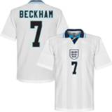 👉 Voetbalshirt wit Engeland Euro 1996 + Beckham 7