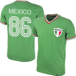 👉 Voetbalshirt groen Mexico Retro 1980 + 86