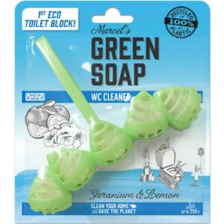 Toiletblok donkergroen active Marcel's Green Soap Geranium&Citroen 8719189416305