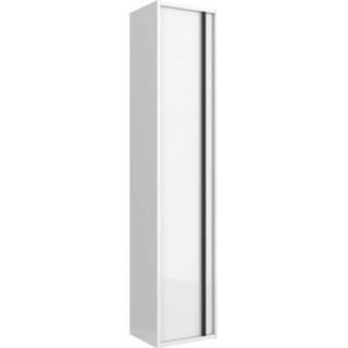 👉 Badkamerkast wit glans MDF hangend resh Muebles hoogglans 30x24x140cm 6013917460458