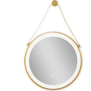 Badkamerspiegel goud rond touchscreen hannover Badstuber ronde badkamer spiegel mat 60cm 7439656869816