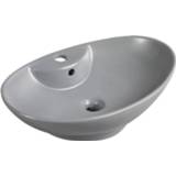 👉 Waskom grijs keramiek ovaal Kerra KR 139 GR 58x39cm 6013937759716