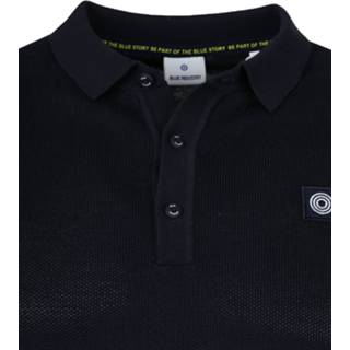 👉 Katoen XXL male marine Blue Industry Knit Polo Navy 8719476361455 2900027833019