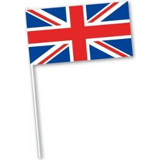 👉 Zwaaivlag papier groot active Zwaaivlaggetje Brittannie 11x21cm | 7430439481409