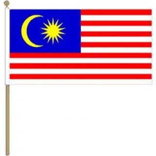 👉 Zwaaivlag stof active Maleisie 30x45cm I 7435127617665