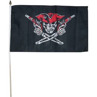 👉 Zwaaivlag rood active Red Pirate 30x45cm 8713836025292