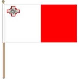 👉 Zwaaivlag stof active Malta 30x45cm | 7435127372311