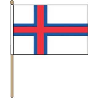 👉 Zwaaivlag stof active Faeroer Eilanden 30x45cm | 7435127343397