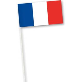 Zwaaivlag papier active Zwaaivlaggetje Frankrijk 11x21cm | 7430439457459
