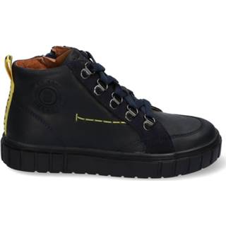 👉 Veterschoenen blauw leer jongens male Braqeez Laurens lux 8719512165597