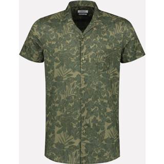 👉 Shirt groen katoen l male Dstrezzed s/s camo leaves 311210/511 8718895351207