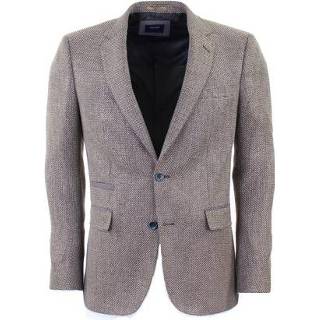 👉 Colbert beige leer mannen male Adam est 1916 8719629188373