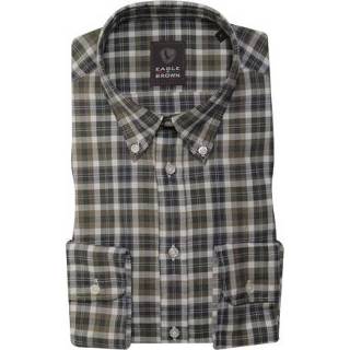 👉 Overhemd bruin groen l XXL XXXL XL m xxxl|xxl|xl|l|m male mannen men Eagle & Brown ruit 8719902031327 8719902031341 8719902031358 8719902031334