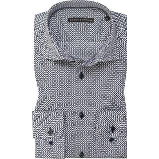 👉 Overhemd bruin wit male mannen men Eagle & Brown grafische print 8719902029539 8719902029546 8719902029553 8719902029560