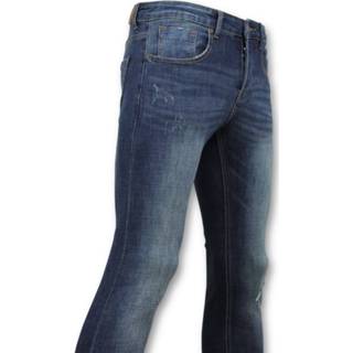 👉 Spijkerbroek blauw denim mannen male True Rise Skinny basic jeans 7435144022015