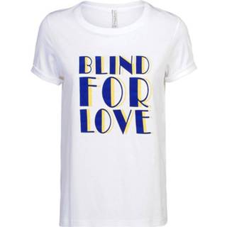 👉 Katoen m vrouwen print Summum 3s4386-30124 191 tee blind for love short slv shell