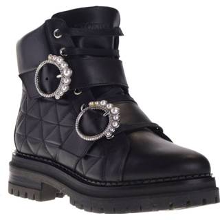 👉 Veterboots zwart damesschoenen vrouwen Stokton Dames 2000001151181