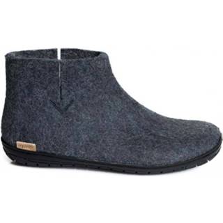 👉 Pantoffels zwart blauw vilten rubber vrouwen Glerups pantoffel laars zool 5710715024875