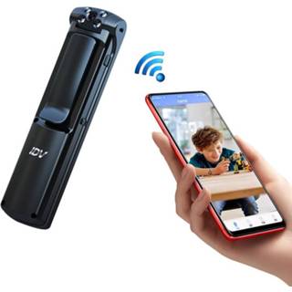 👉 Voicerecorder zwart active IDV-L01 1080P HD WiFi Back Clip Digital Pen Voice Recorder Mimi Camera, Ondersteuning IR Nachtzicht&TF Card&180 Graden Lensrotatie (Zwart) 6922554445257